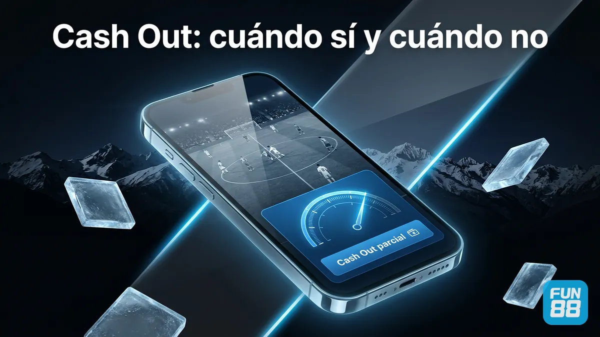 Cash Out en Fun88 Chile: cuándo aparece en apuestas en vivo y cuándo no