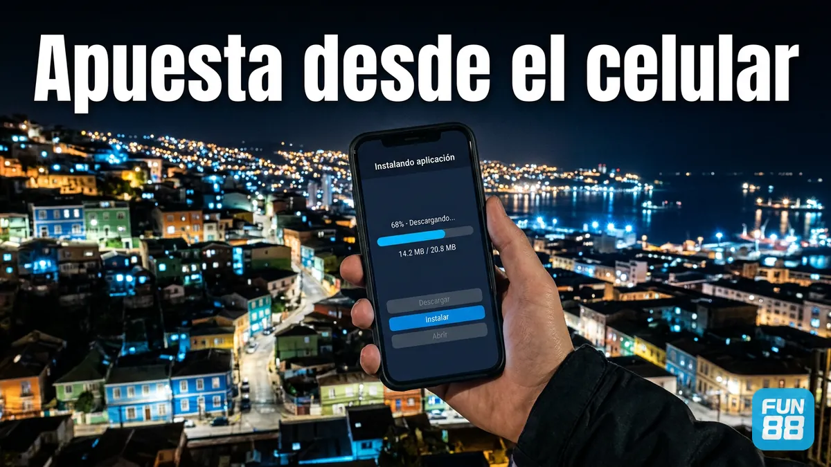 Apuestas deportivas desde el celular en Fun88 Chile: instalación y acceso móvil