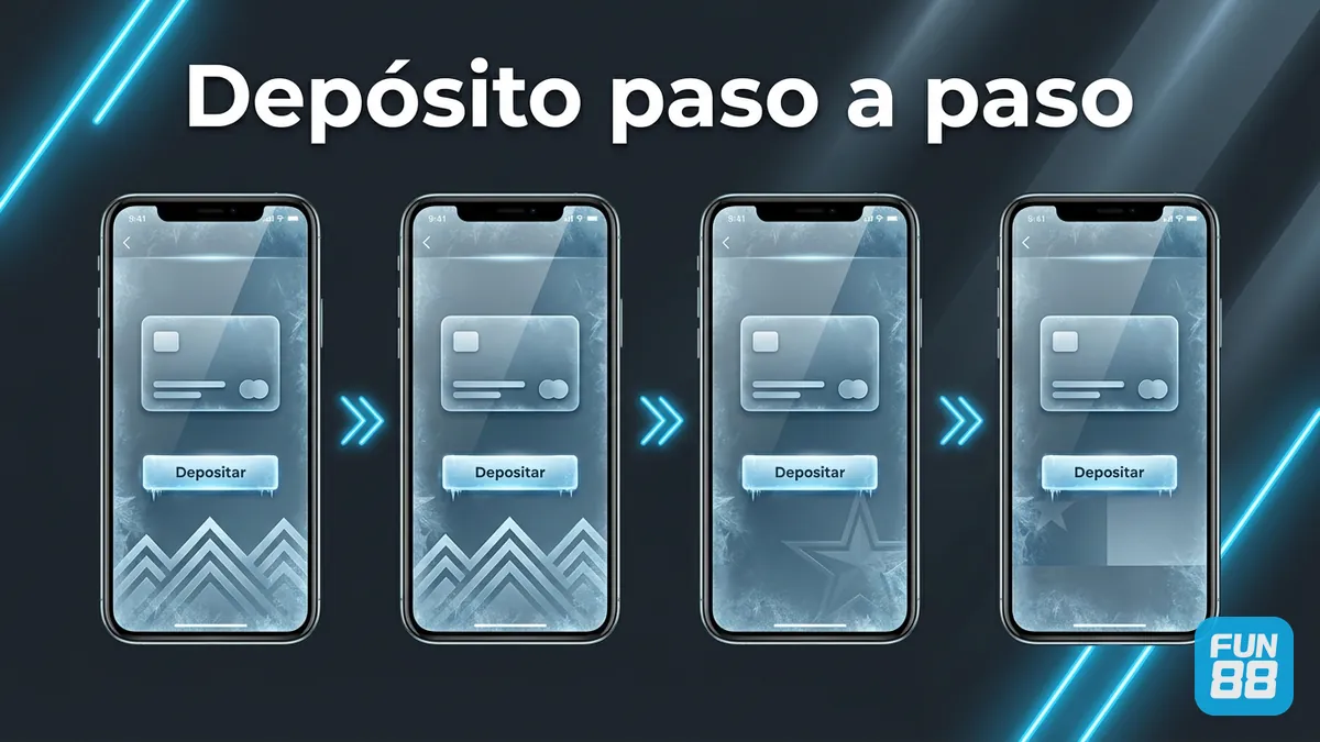 Pasos para depositar con tarjeta en Fun88 Chile