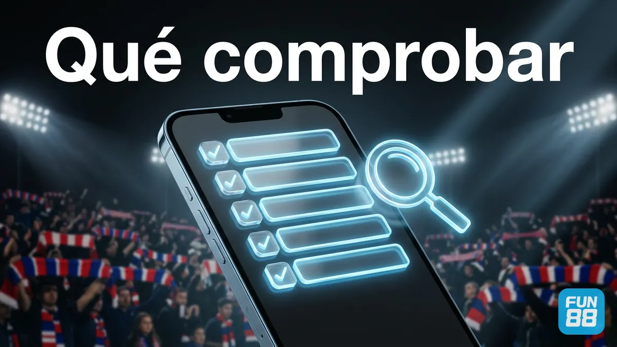 Lista para comprobar a cualquier operador antes de jugar en Fun88