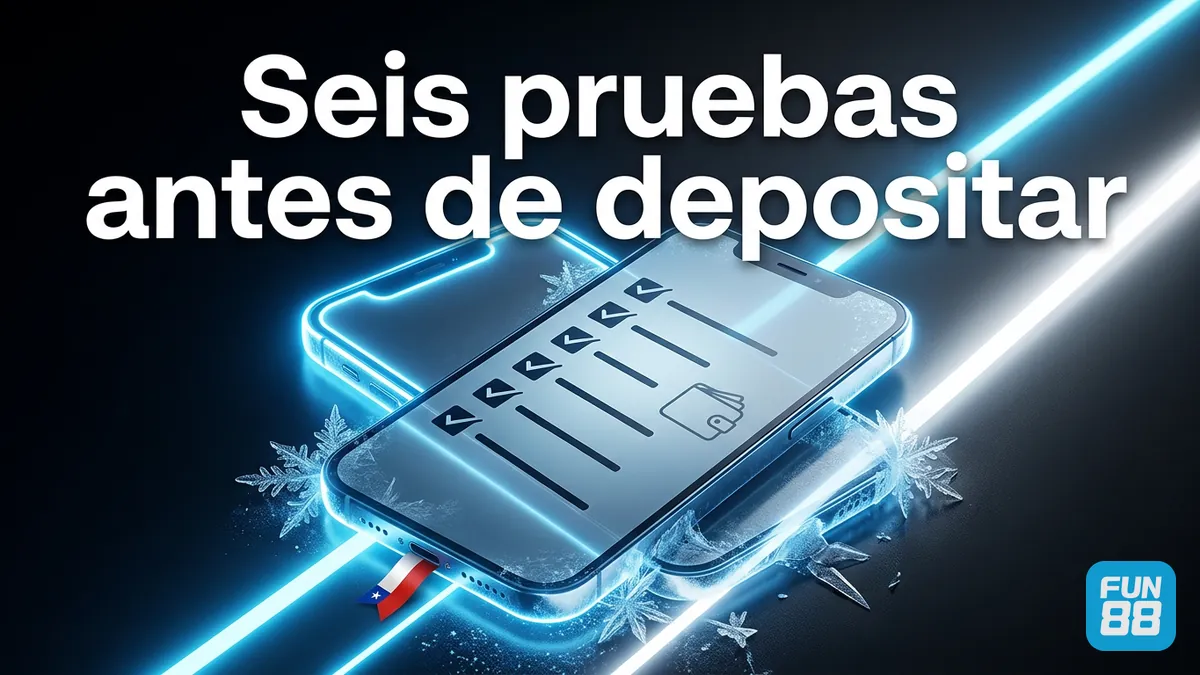 Fun88 Chile: teléfono con seis comprobaciones antes de depositar