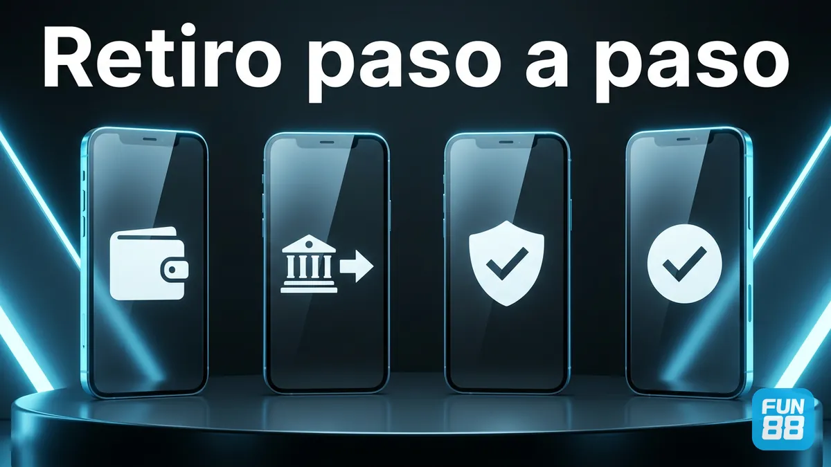 Pasos para retirar dinero por transferencia bancaria en Fun88 Chile