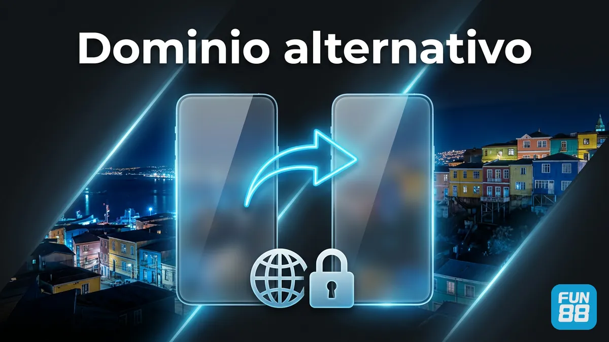 Dominio alternativo del mismo sitio chileno de Fun88